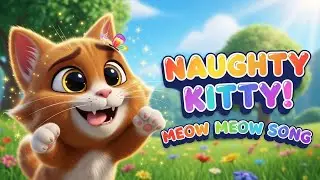 Milo the Naughty Cat Song 😺 | Meow Meow Kids Song | Cute Animal Rhymes |@Jollyjigglespoems