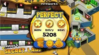 Robbery Bob Chapter 3 Secret Labs Level 1 To 15 Full Gameplay (3 Stars)