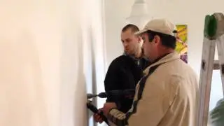 insufflaggi fiocchi di cellulosa cantiere Via Santini Verona