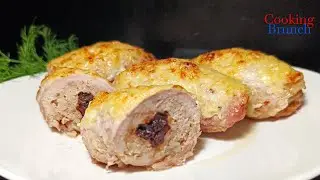 Те, самые НЕЖНЫЕ мясные Рулетики с черносливом!