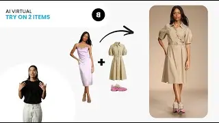 Virtual Try on 2 Items with AI - AI Virtual Try On Clothes - Fashion AI