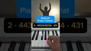 Believer (Imagine Dragons) Piano Tutorial #shorts #piano