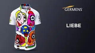 GERMENS Kurzarmhemd LIEBE &ndash; Leicht, luftig und voller Kunst