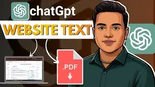 Website text PDF mein convert kare chatGpt ke sath || how to make website text to pdf with chat gpt