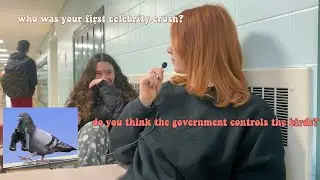 I asked random people at school random question | VLOGMAS