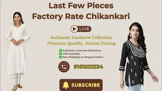 Last Few Pieces 🔥 | Factory Rate Chikankari | LIVE | RS Chikankari