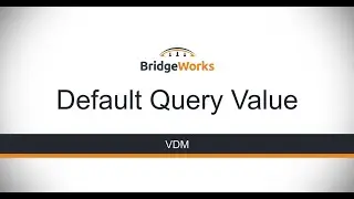 VDM - Default Query Value