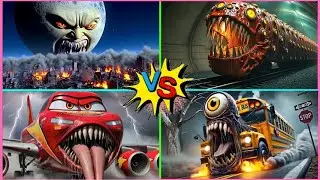 McQueen Infected Sky🆚The Lunar Moon🆚Train Eater🆚Bus Eater - Tiles Hop EDM Rush 🎶