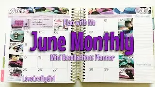 Plan with Me: June Monthly in Mini Recollection Planner
