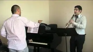 Nuno Pinto clarinet masterclass Lesson on Poulenc Sonate pour clarinette et piano
