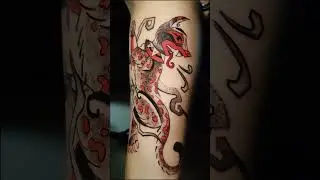 Tatuaje cuento de la cultura Dorace de Chiriqu&iacute;, Panam&aacute; #blackworktattoo