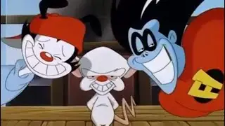 Freakazoid, Wakko and the Brain argue.
