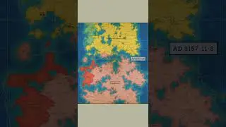 7900AD to 8300AD | Fantasy Map Simulator #fantasymapsimulator #timelapse #aibattle