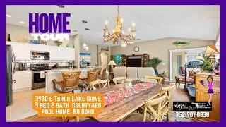 🩷Home Tour Arlington Courtyard Villa Pool Home 🏡No Bond The Villages Florida #robyncavallaro