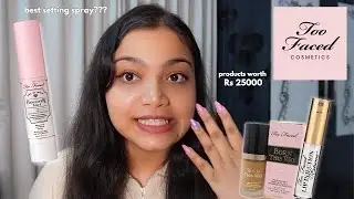 HUGE TOO FACED MAKEUP HAUL💖- Products worth Rs 25,000😱! Concealer to Lip Injection | Sephora Haul