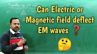 Can Electric or Magnetic field deflect EM waves❓| 12th Physics #Shorts | one min concept