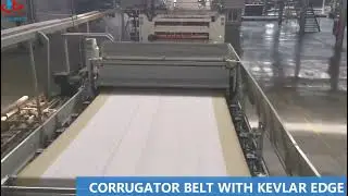 CORRUGATOR BELT WITH KEVLAR EDGE