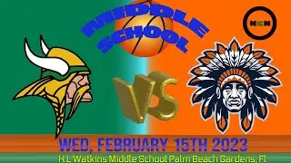 2.15.2023 (JFK) John F. Kennedy Middle School vs H.L Watkins Middle School Basketball