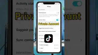 How to Make Your TikTok Account PRIVATE in 2025! 🔒 #Shorts