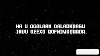 2026 ISKA HUBI QOFKA AAD AAMINAYSO / CASHARO NOLOSHADA BEDELAYA 