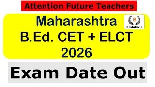 B.ED CET 2026 Exam Date OUT  #bedcet #cet2026 #cet #bedcetexampreparation