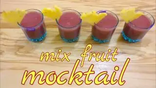 Refreshing Mix Fruit Mocktail: Bursting with Vibrant Flavors