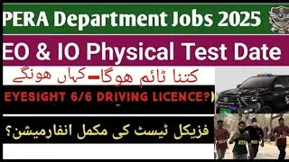 PERA EO & IO physical test details 