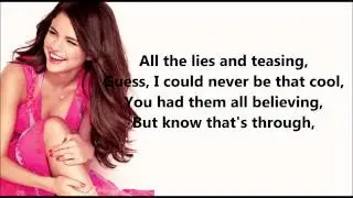 Selena Gomez - Stop and Erase. with Lyrics