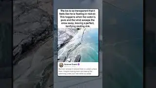 BIKING ON TRANSPARENT ICE