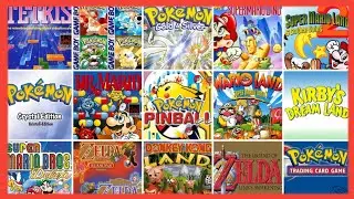 GBC - 30 in 1 Gameplay Best Video Games Collection GameBoy Advance