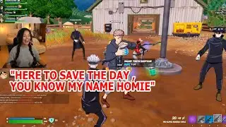 Valkyrae rapping her part from 