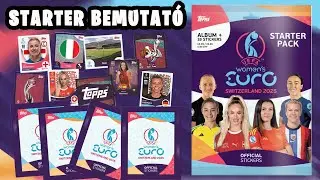 L&aacute;ssuk milyen lett...Starter bemutat&oacute;⎟Topps Women's Euro 2025 matric&aacute;s album