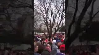 President Trump Swearing In and 21 Cannon Salute