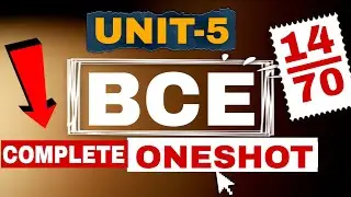📘 UNIT-5 DBMS | Basic Computer Engineering | Complete One Shot🔥 Score 14/70 in Just One Video! 🔥