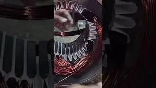 Texmo 5 HP Monobloc Motor Rewinding _18 Coils_ Single Layer Winding #rewinding #motor #electrical