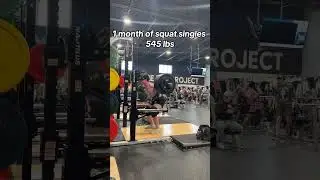 1 Month of Squat Singles😤 #natural #powerlifting #bodybuilding #squat #sbd