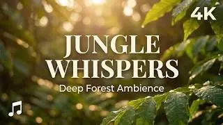 🍃 Peaceful Jungle Sounds 4K | Relaxing Wind & Deep Calm Nature Ambience