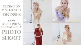 Trying on Maternity Dresses from Aliexpress for a Maternity Photoshoot