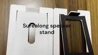Desktop Speaker Stands for Small Speaker Tilted Tabletop Steel Computer Speaker Stands