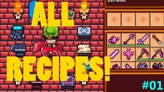 ALL CRAFT RECIPES - Part 1 = Workstations | Dreds Pixel Survival 3