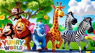 The Animal Parade Song | Nursery Rhymes & Kids Songs by Yunay World