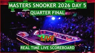 Masters Snooker 2026 Live Scores | Today Quarter Finals, Day 5 Matches