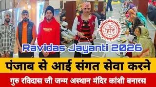 पंजाब से आई संगत सेवा करने || गुरु रविदास जन्म अस्थान मंदिर कांशी बनारस || Ravidas Jayanti 2026