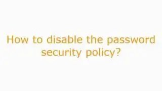 Remove password complexity Windows 2012 Server