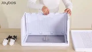 Joybos&reg; Stackable Storage Bins with Lids and Doors