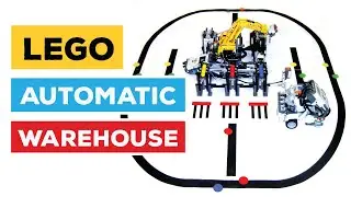 100% working LEGO warehouse logistics model (LEGO MINDSTORMS NXT)