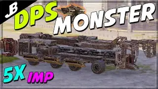 Using a mini Leviathan build with 5 IMP Rapid-fire MG's in PVP | INSANE DAMEGE! - Crossout gameplay,
