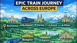 Epic Europe Train Journey: Bucharest to Milan via Budapest, Vienna & Zurich
