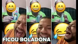 Thomas Santana reagindo ao v&iacute;deo da mulher xingando o Pai de Santo na live dele