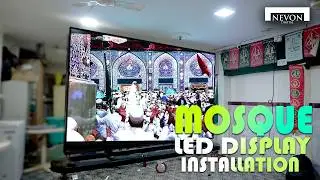 Mosque LED Display Screen Installation | Indoor LED Video Wall